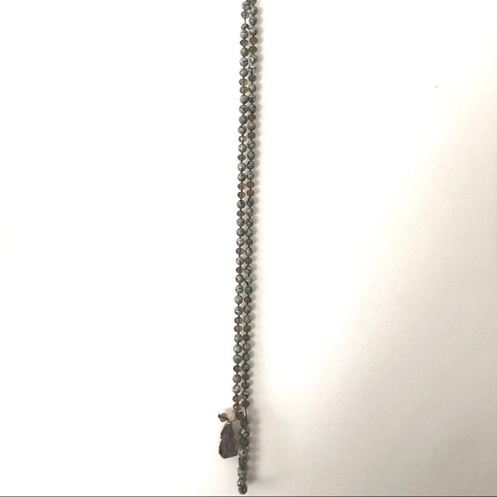 Long stone necklace - Picture 2 of 4